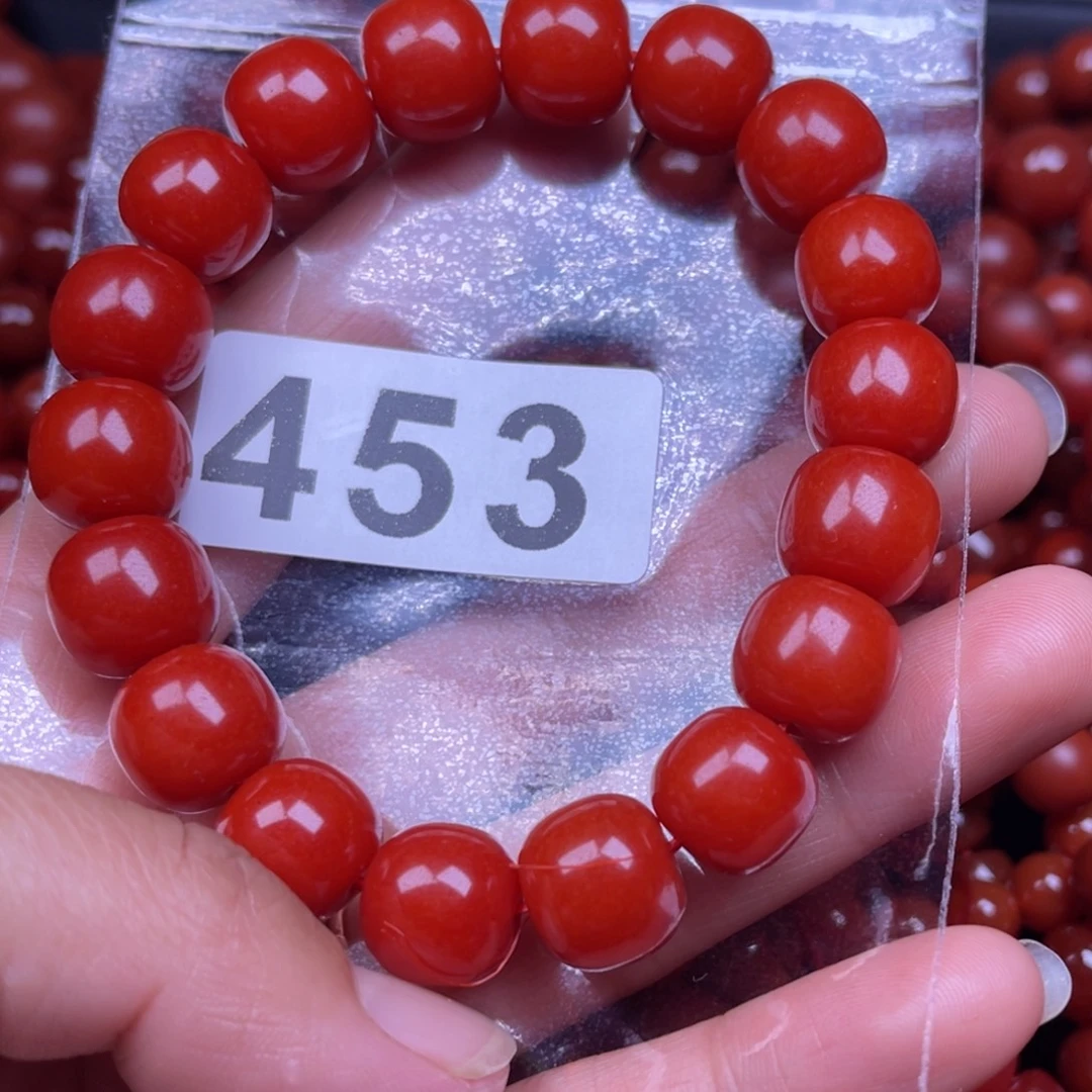 半***叔南红玛瑙未镶嵌手链