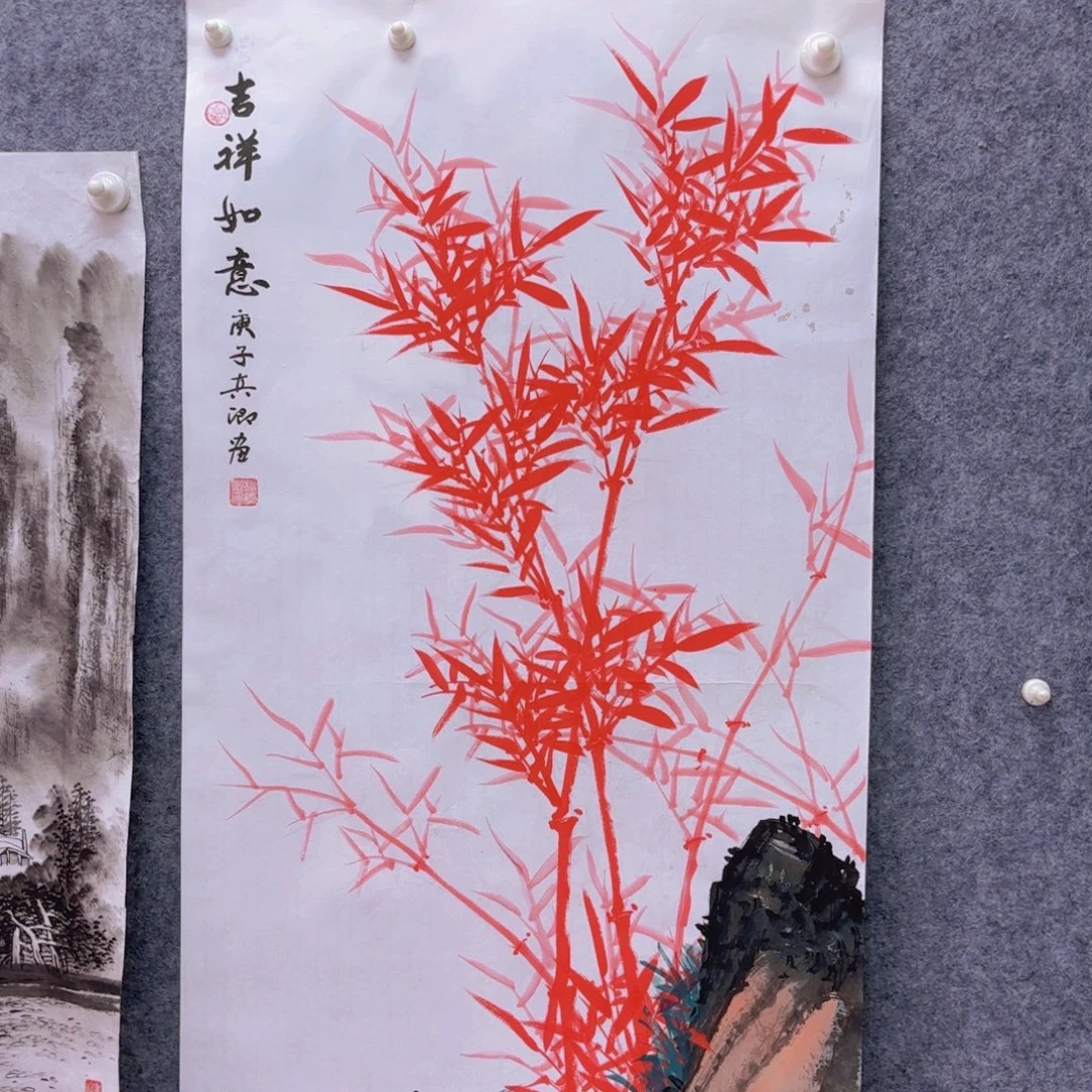 国画国画作品多次