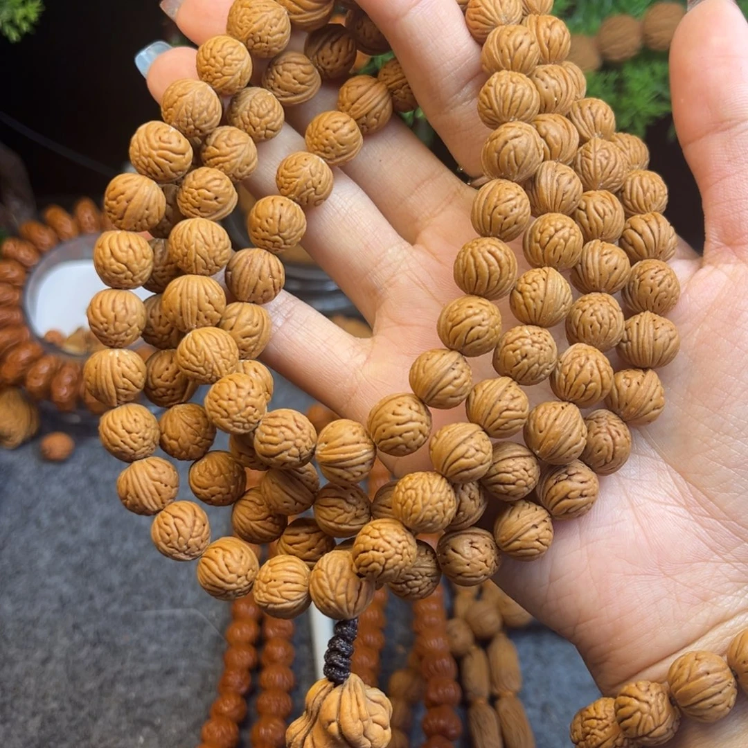 手串桃核桃核脖挂野生小脑纹