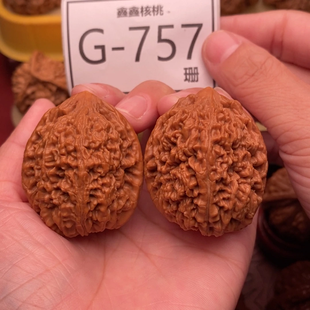 文玩核桃把件蒜头37