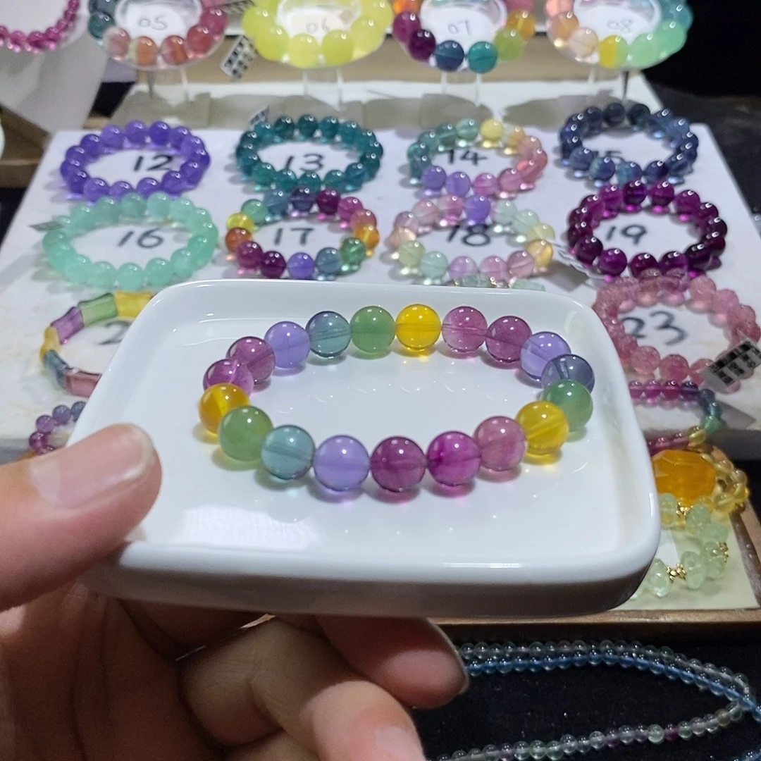 未镶嵌手链水晶彩虹10m