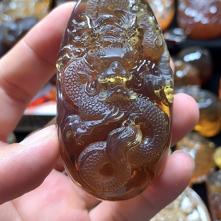 用***7裸石琥珀未镶嵌108链子