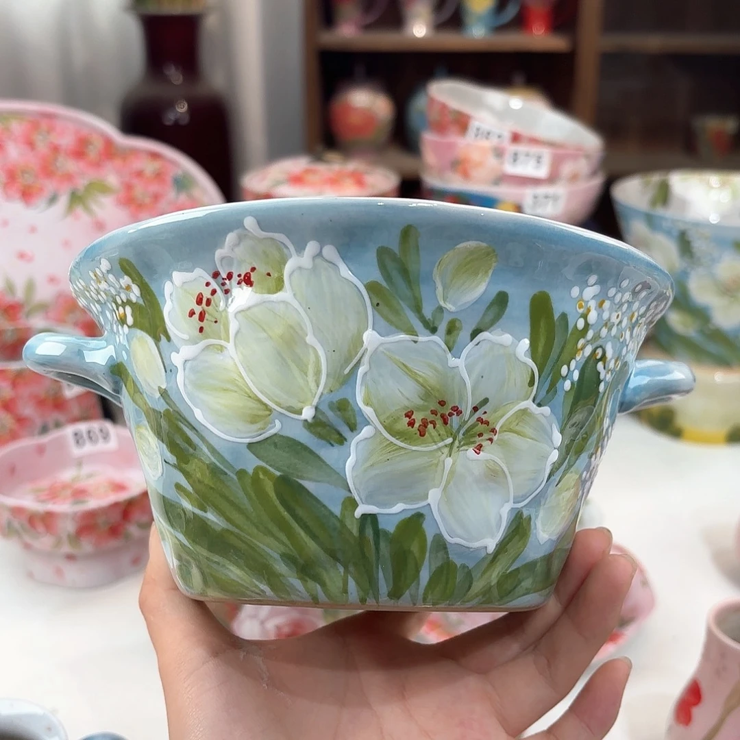 景德镇手绘高温釉下彩陶瓷茶具