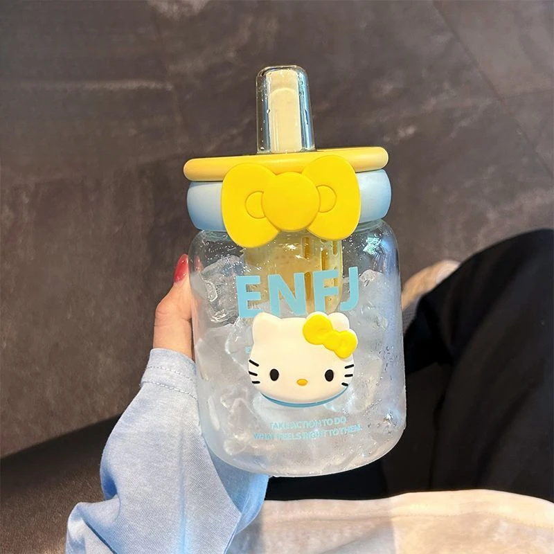 【葵老板】夏季水杯高颜值女生可爱吸管杯茶水分离大容量手提便携耐