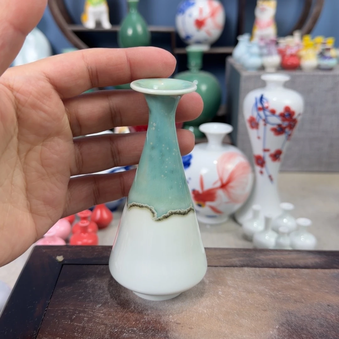 陶瓷手工小花器摆件