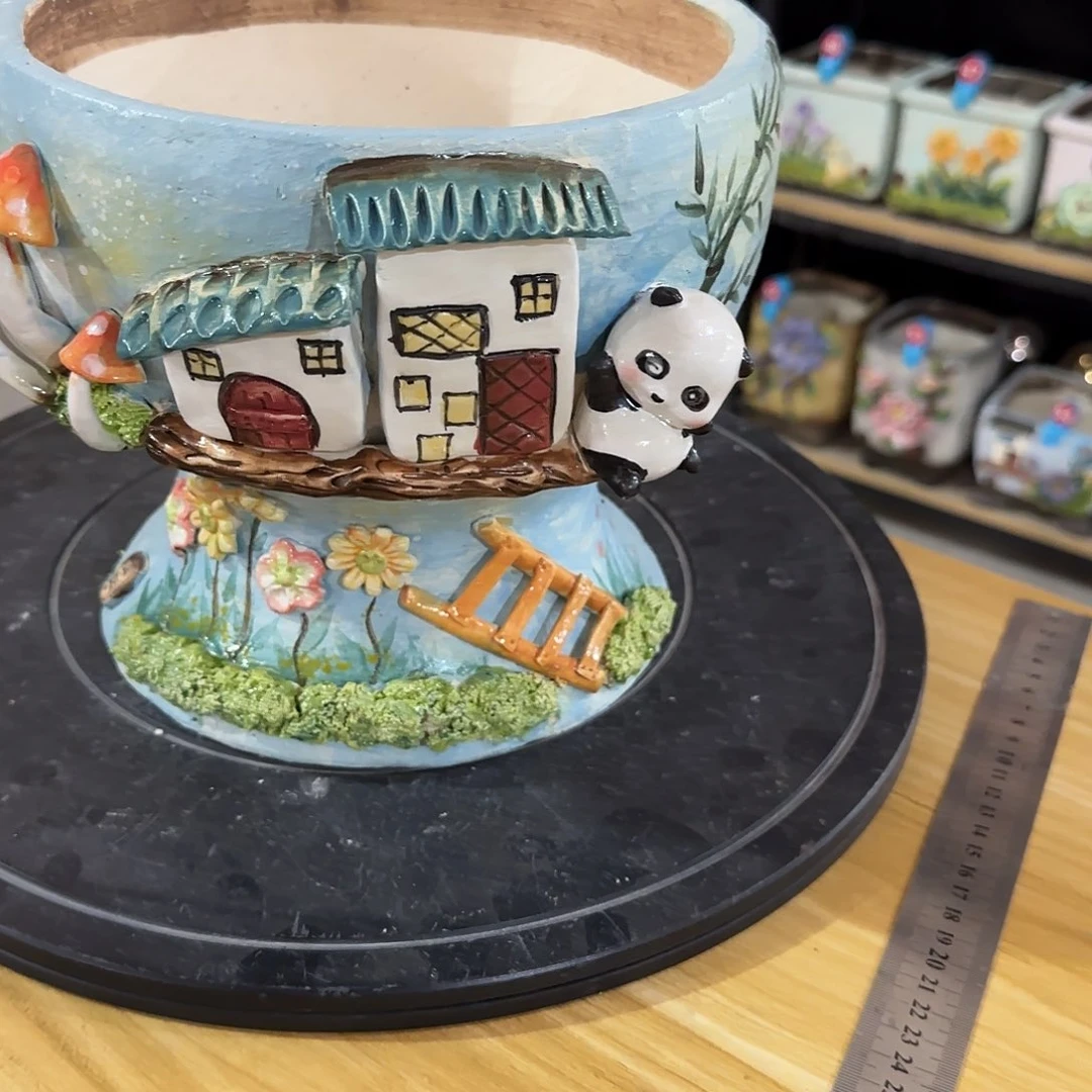 榕*信宇麦饭石花盆