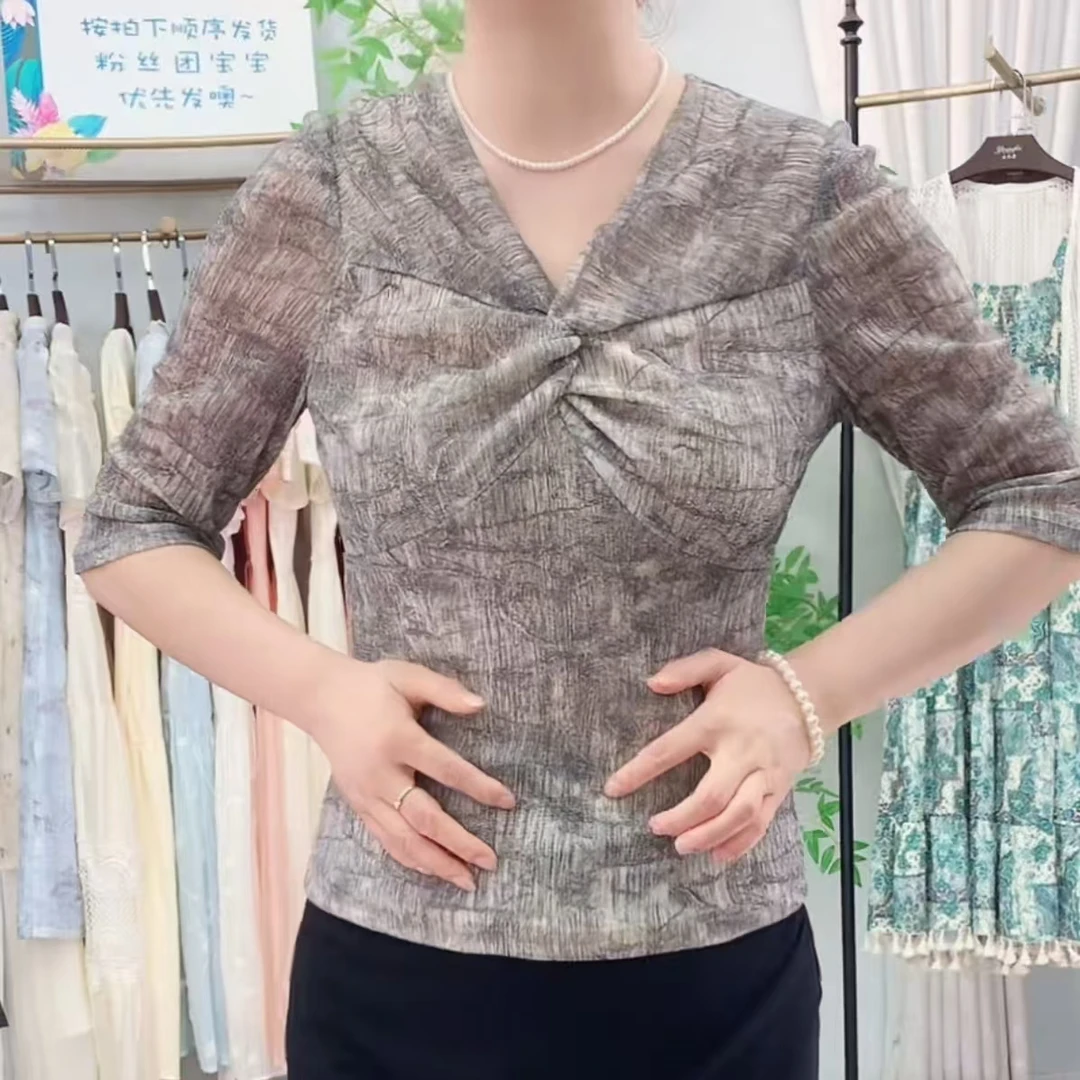 TH5311228 回味依衣新款时尚气质简约百搭小衫