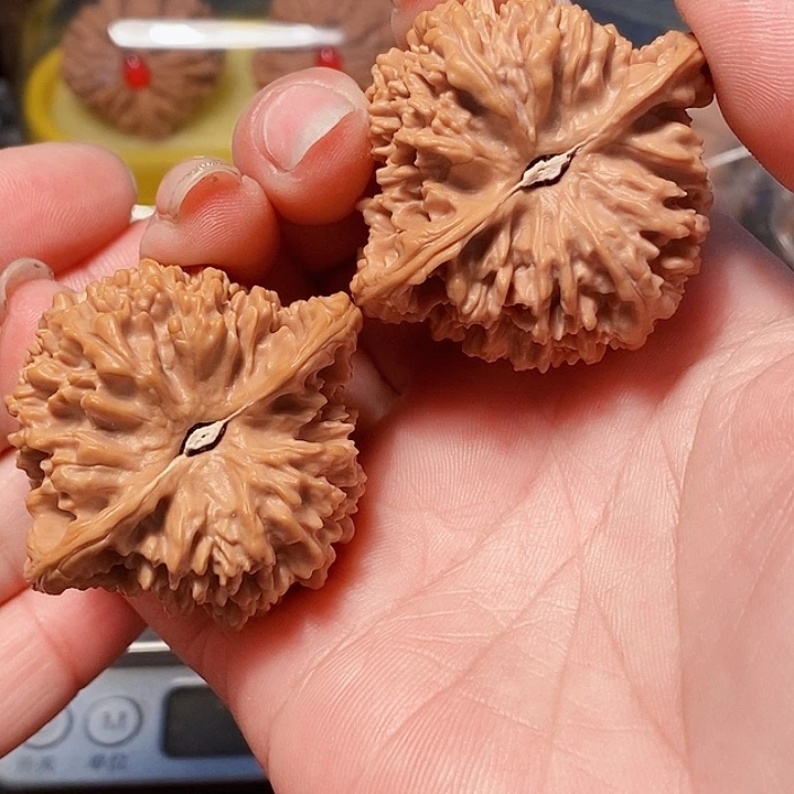 吊坠文玩核桃满天星狮子头，边45