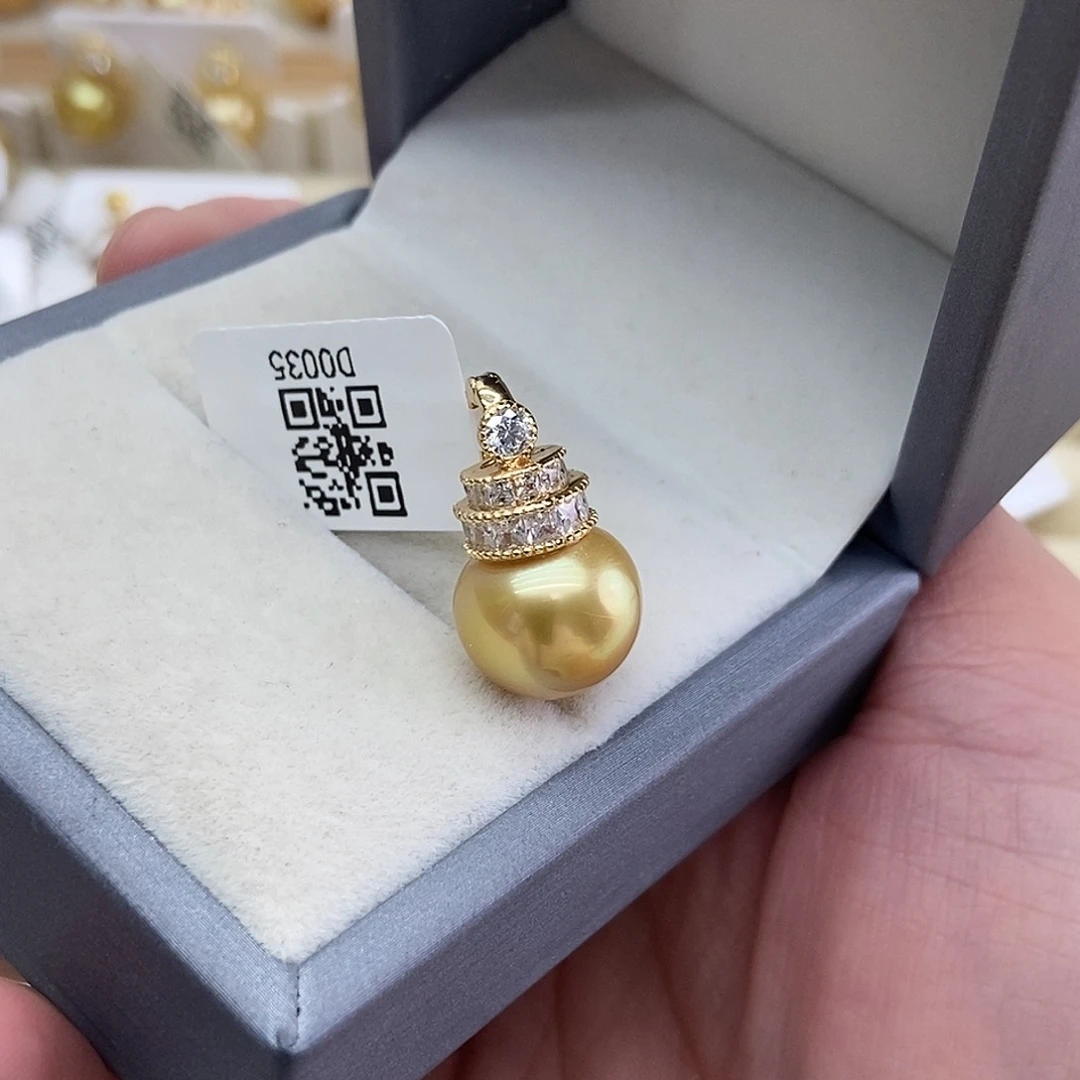 海水珍珠吊坠(不含链)银S925镶嵌@@D0035