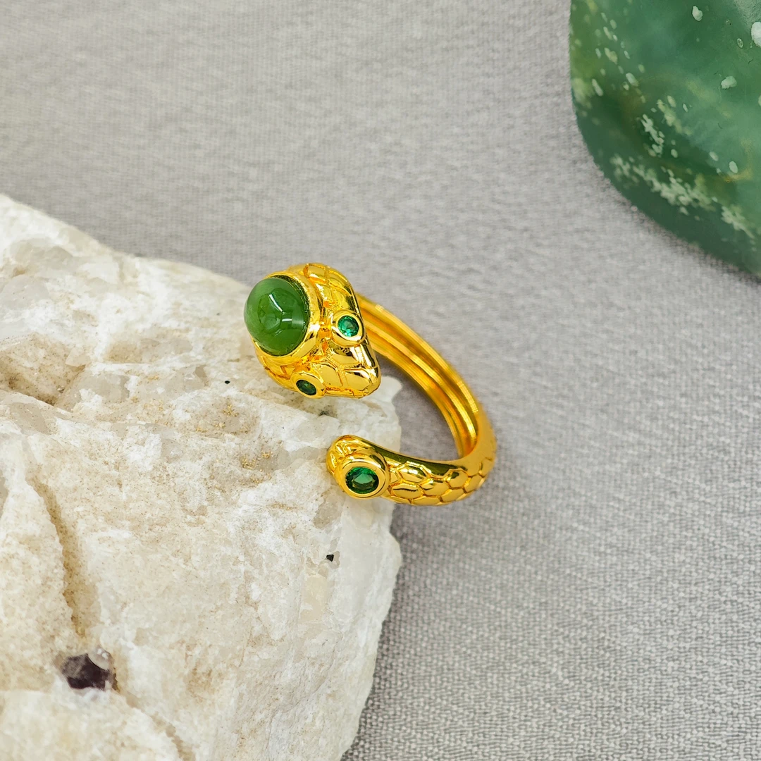 碧玉蛇戒/HGC-BYJZ-106（多样性发货）