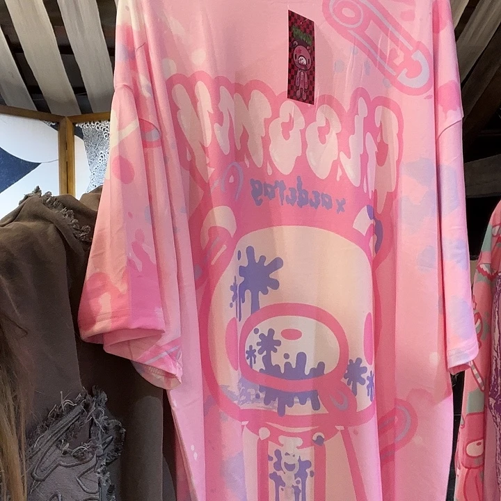 Acdc粉色暴力熊短袖