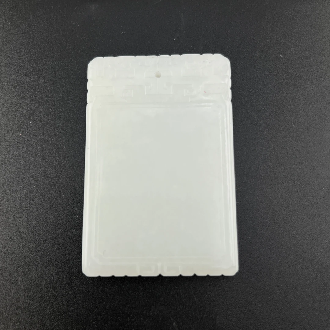 "民国和田玉平安牌/ DL373825/ 古玩/收藏/德州文物"