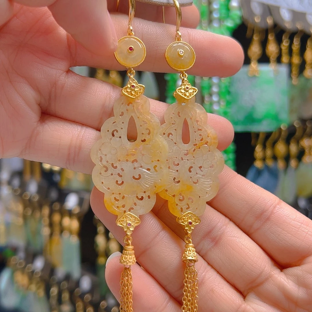 未镶嵌翡翠耳饰翡翠