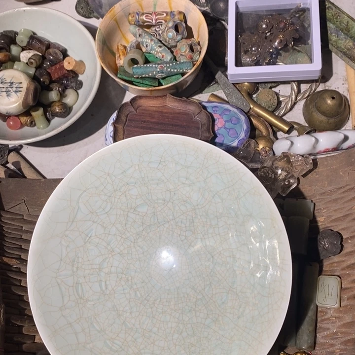 千***茶石材工艺品 碗 摆件微瑕