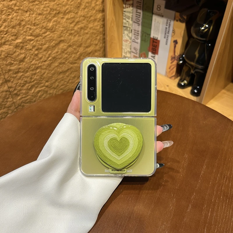 适用华为PuraX典藏版折叠屏手机壳晕染爱心磁吸支架pocket2女款