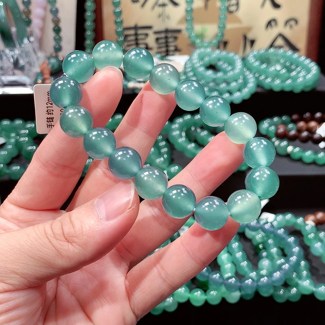 喜***乐翡翠未镶嵌手链卡12