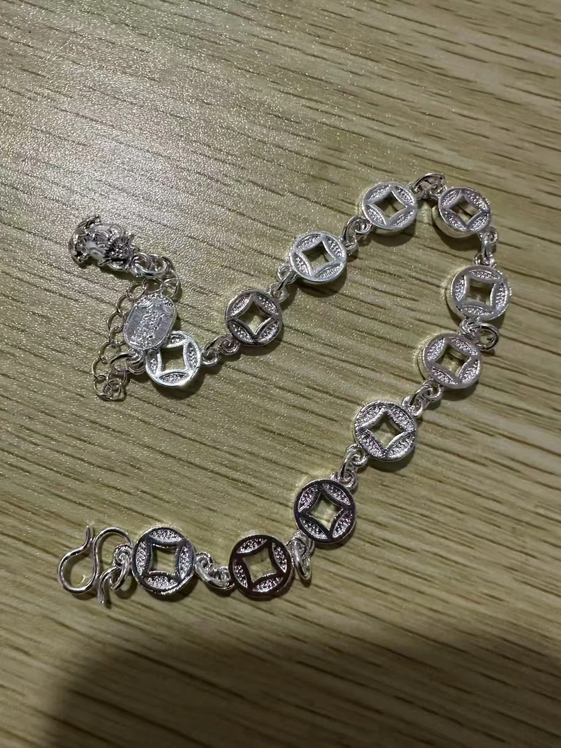 足银手链   时尚气质经典百搭手链dzh31177