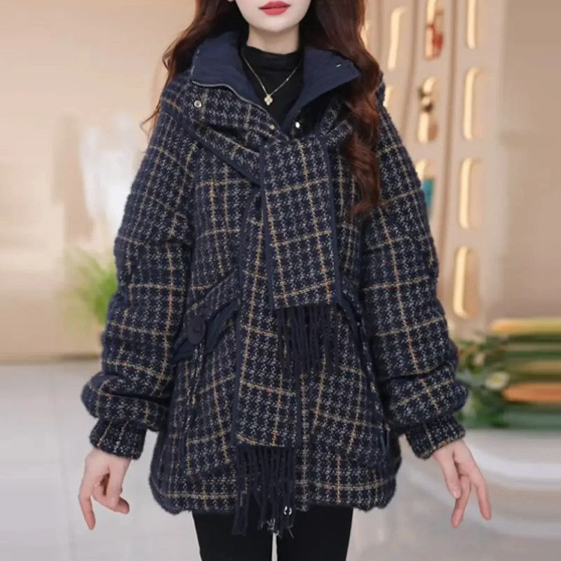 妈妈羽绒服中长款2025秋冬保暖新款白鸭绒外套显瘦加厚羽绒袄子女