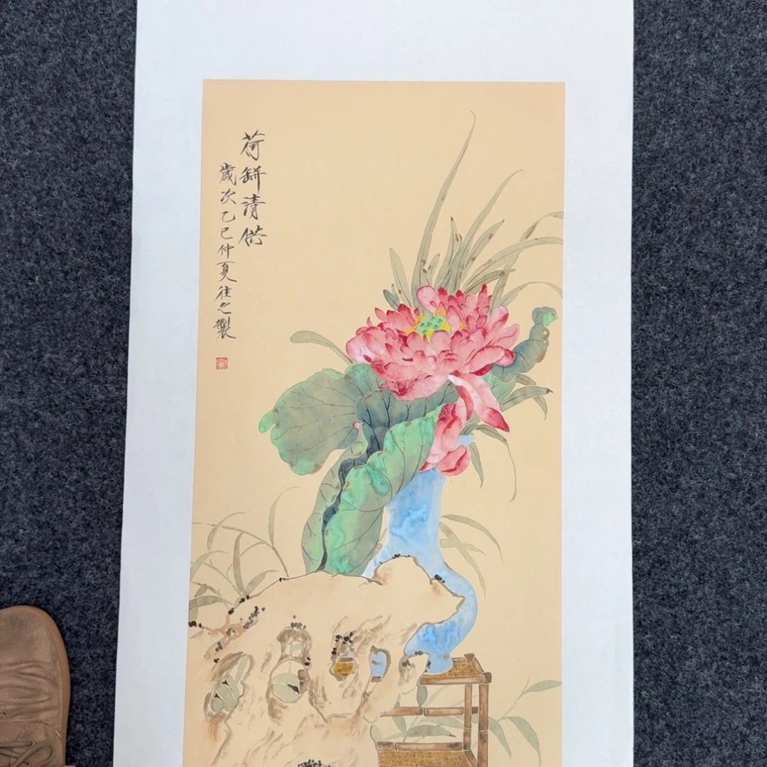 国画纯手绘花鸟山水作品