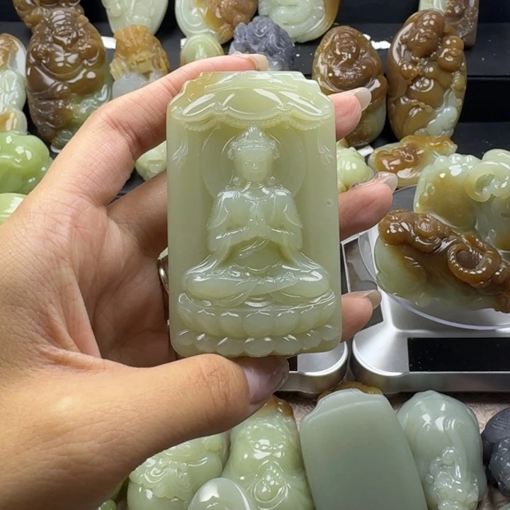 权***限和田玉未镶嵌挂件