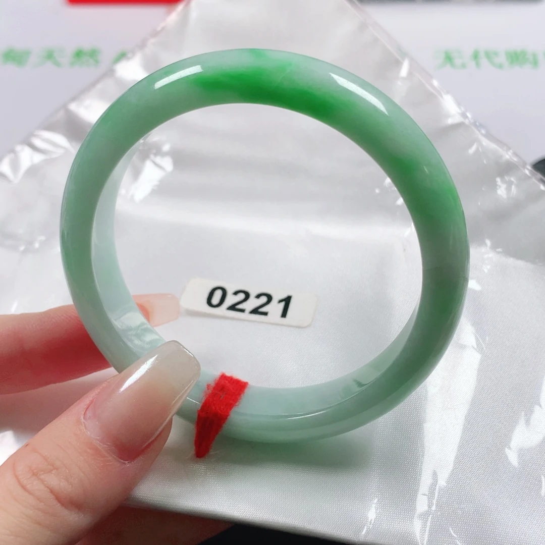 未镶嵌手镯翡翠天然翡翠手镯0221