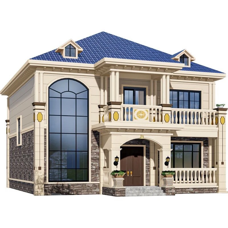 11x12米二层旋转楼梯复式挑空别墅施工图设计图