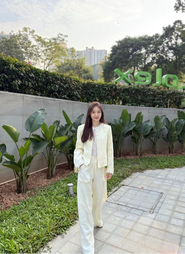 Tsuen荃壹 双口袋直筒休闲阔腿裤长裤