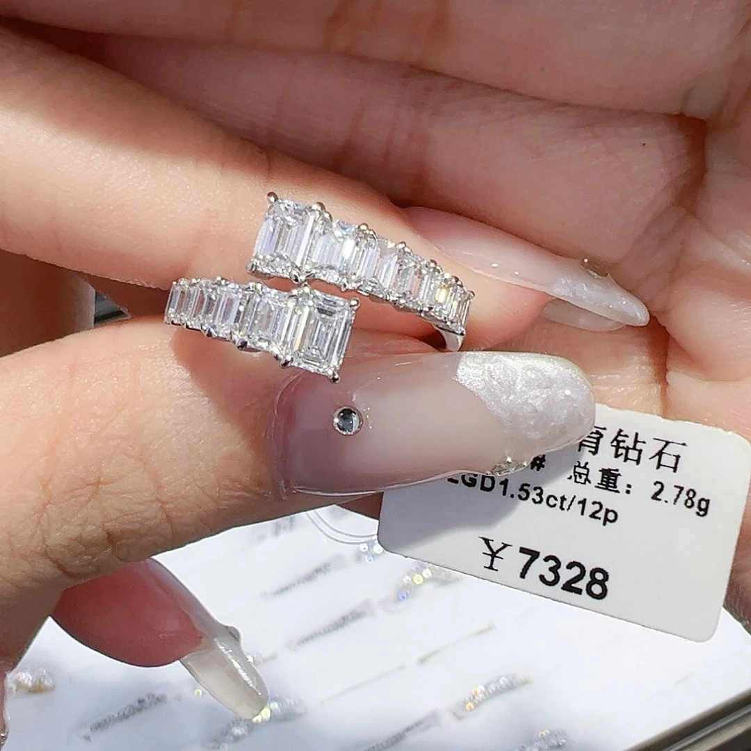 实验室培育钻石18K金镶嵌1.53