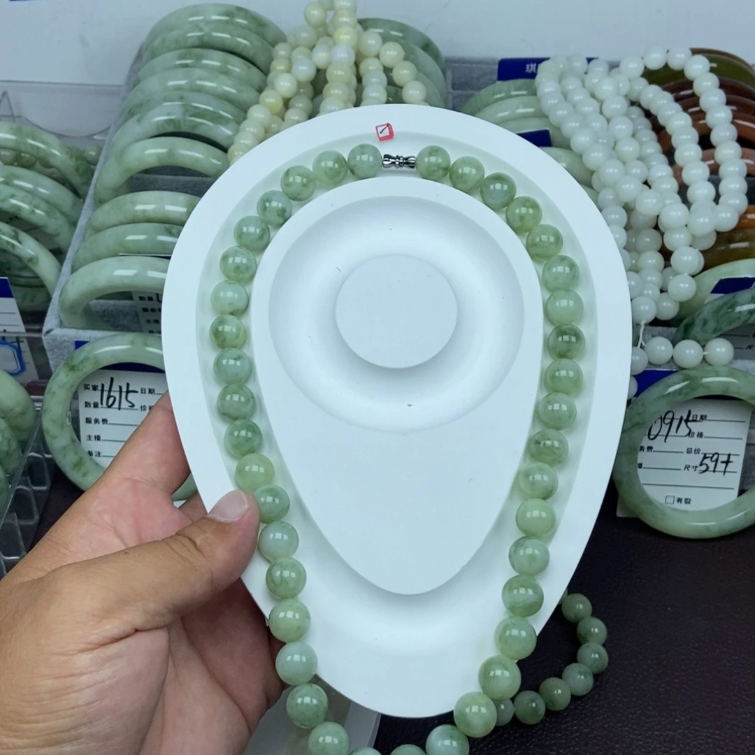 蛇纹石玉未镶嵌手链