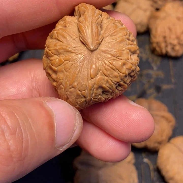 文玩核桃吊坠浅**韵文玩核桃异形单只