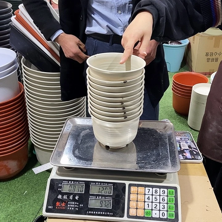 矮陶口15高10.5米色无拖10个