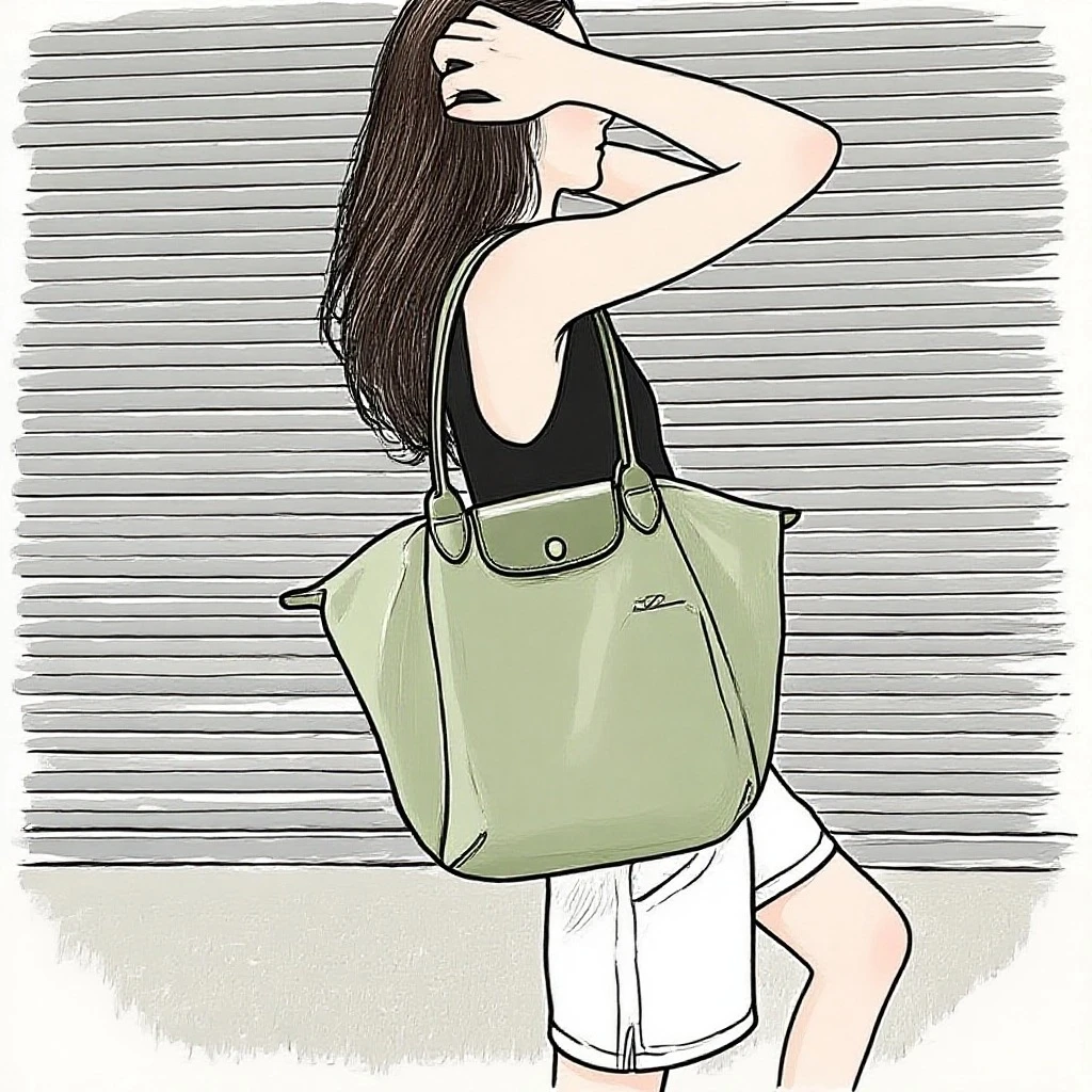【好好专属】长柄大号品质可折叠手拎肩挎女士包