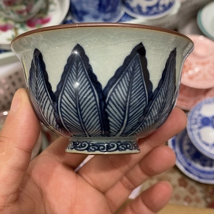 摆件陶景德镇陶瓷主人杯2344