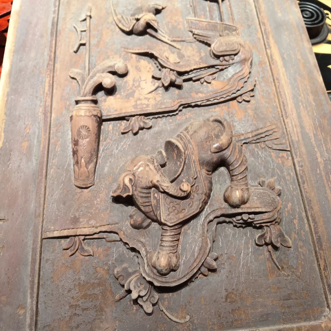 湖南工木雕画板摆件