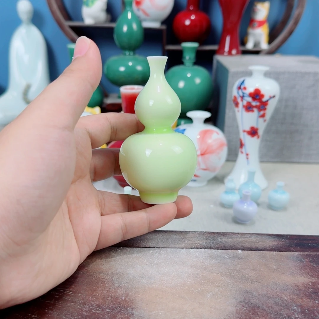 陶瓷手工小花器摆件