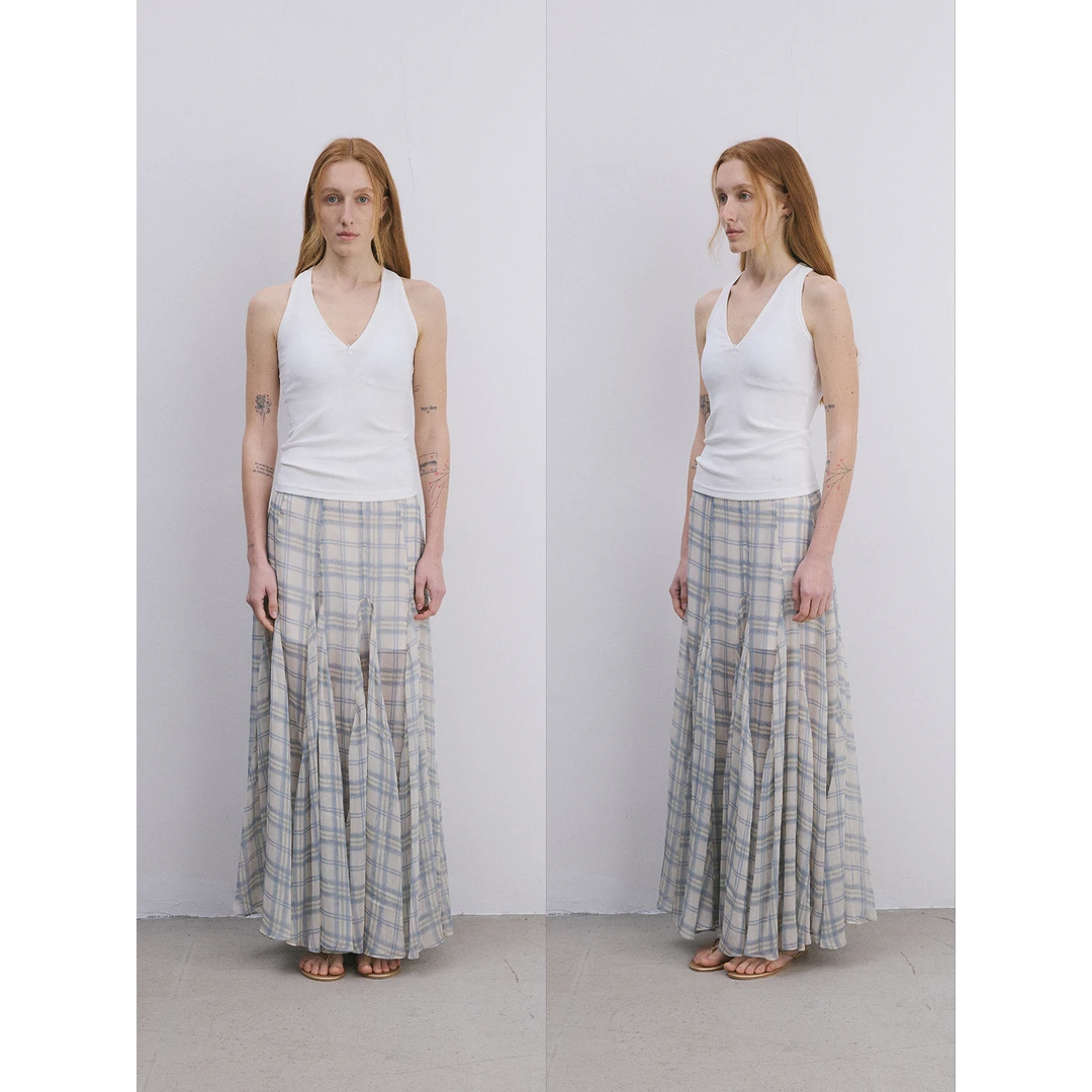 FIRSTFLOOR拉链针织薄款V领背心