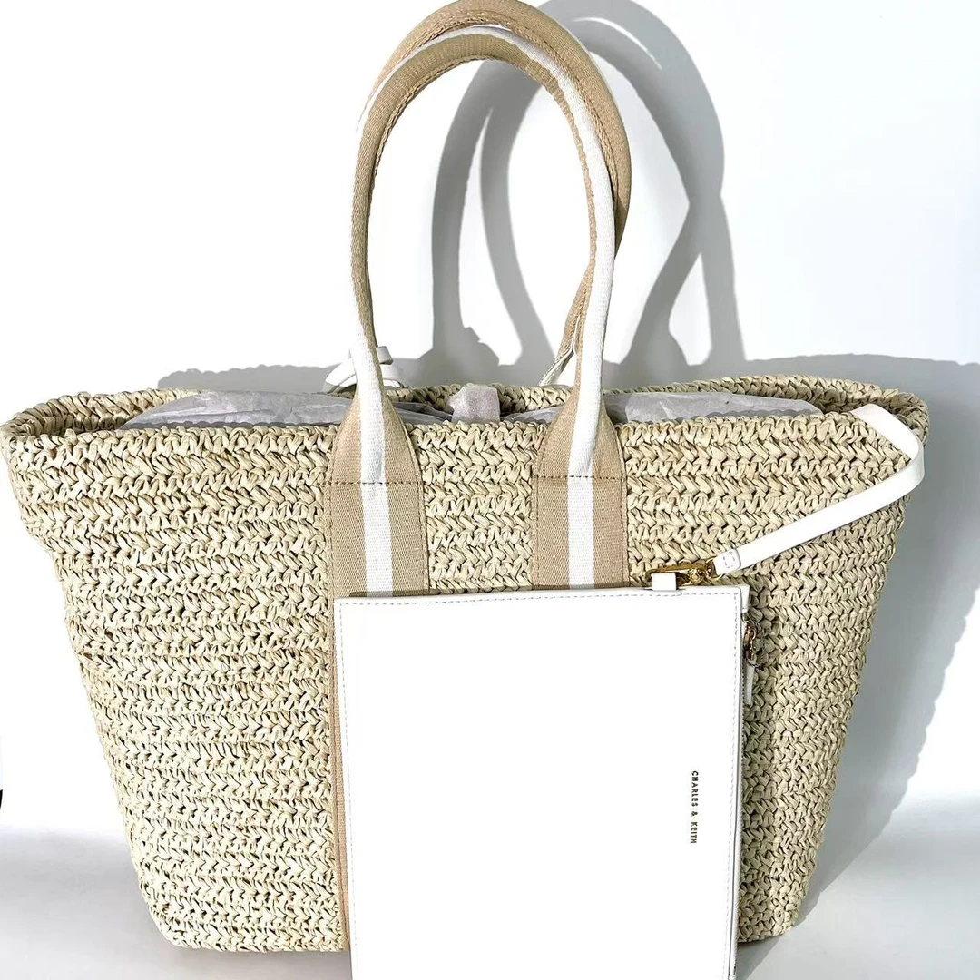 CHARLES&KEITH   30782131白色L女士单肩手提包