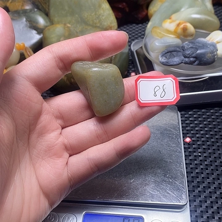 和田玉未镶嵌挂件88