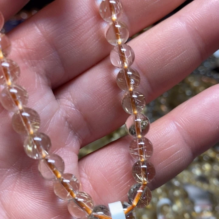 水晶未镶嵌手链天然发晶