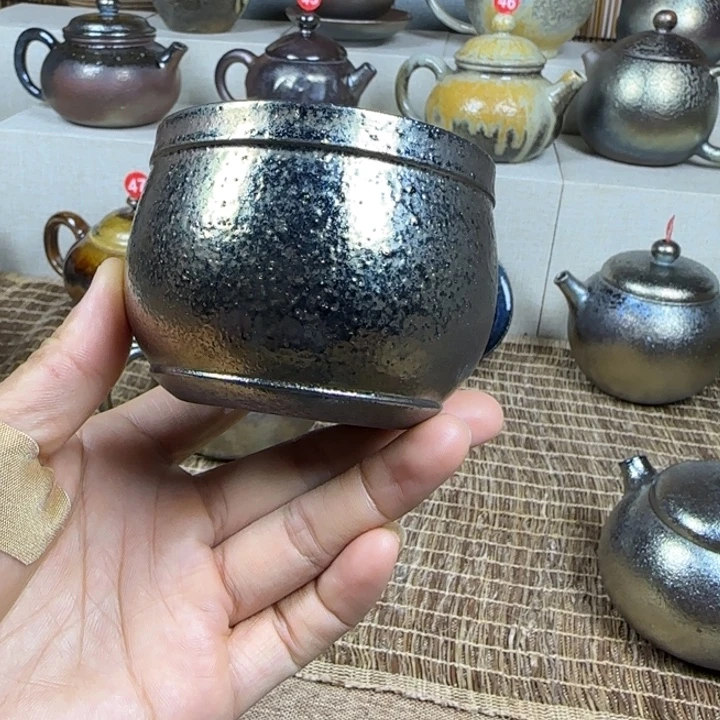 云南建水紫陶古法柴烧杯