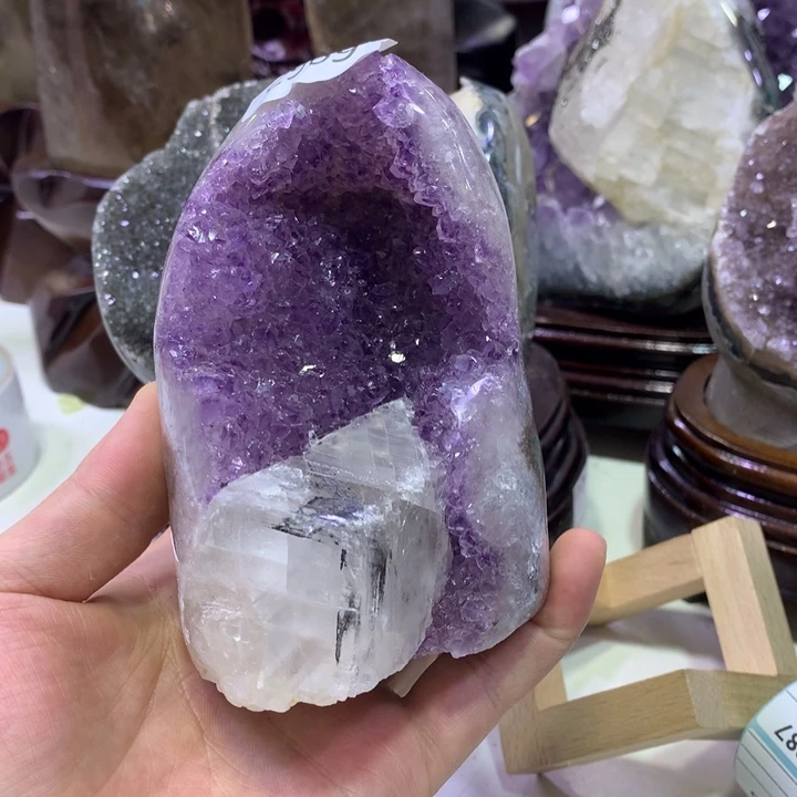 水晶紫水晶奇石未镶嵌2969