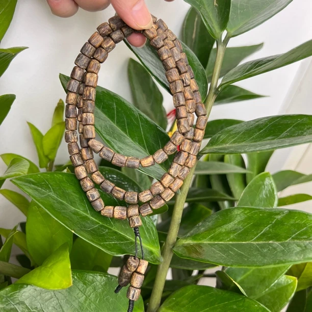 沉香正宗老陆河随行桶珠多圈沉水手串高货老头料多样性发一