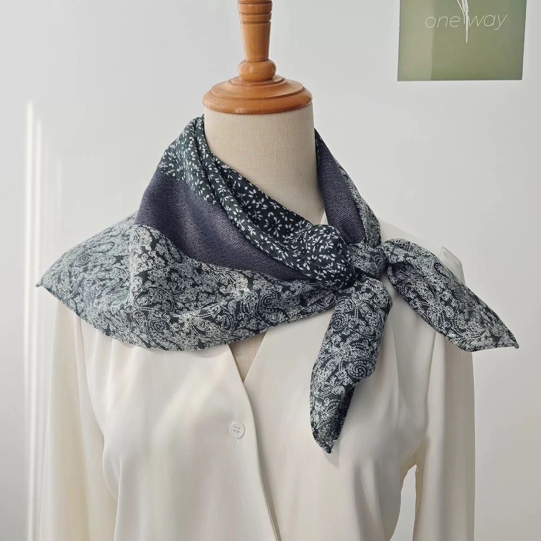 包头巾棉麻小方巾小丝巾女2025新款夏季护脖子纱巾围巾薄款棉麻