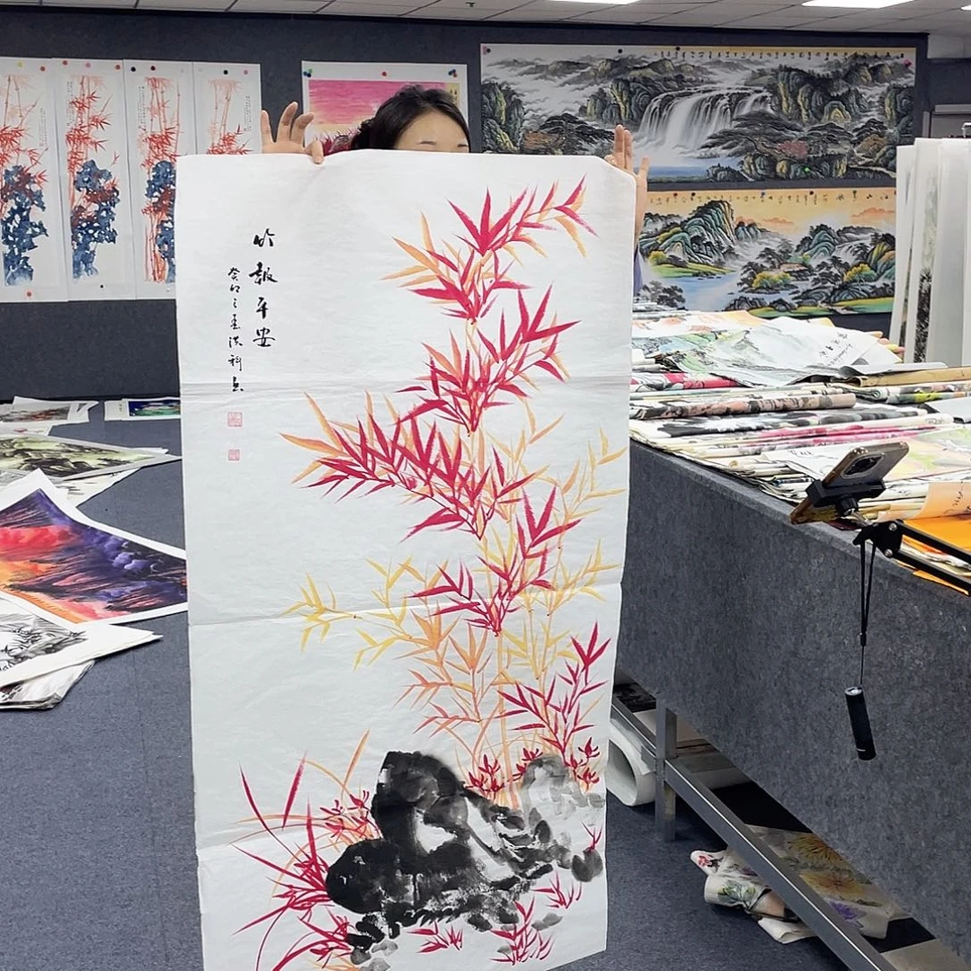 国画作品小姐姐放漏…