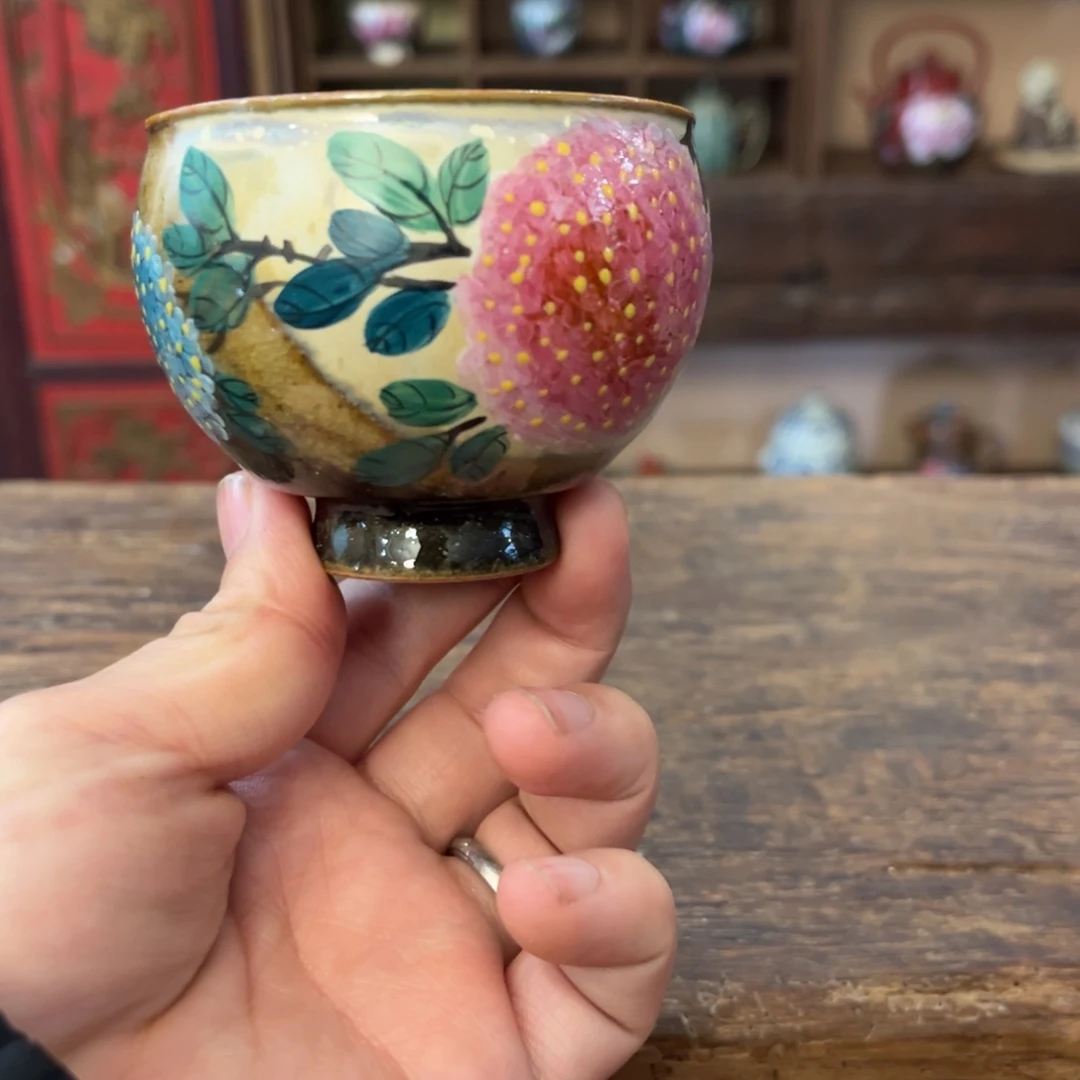 柴烧手工手绘陶瓷