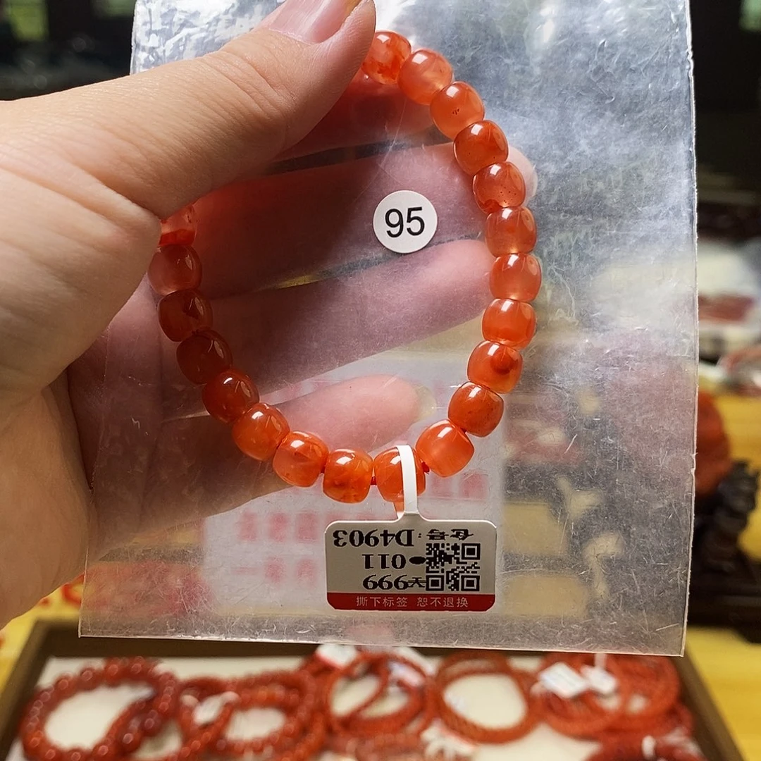 南红玛瑙未镶嵌手链