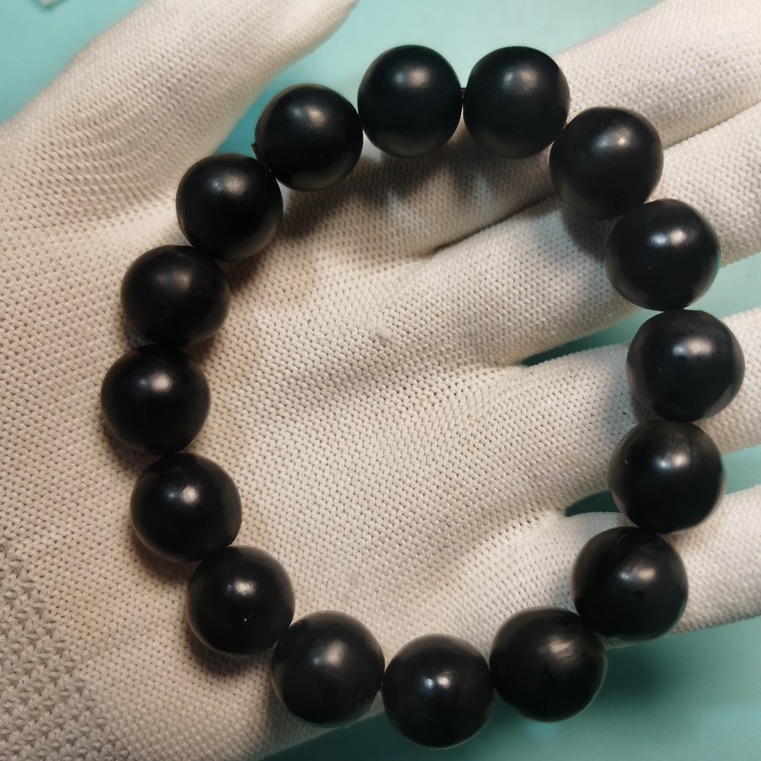 纯天然黑色川籽无修无磨近正圆无患子手串鬼见愁