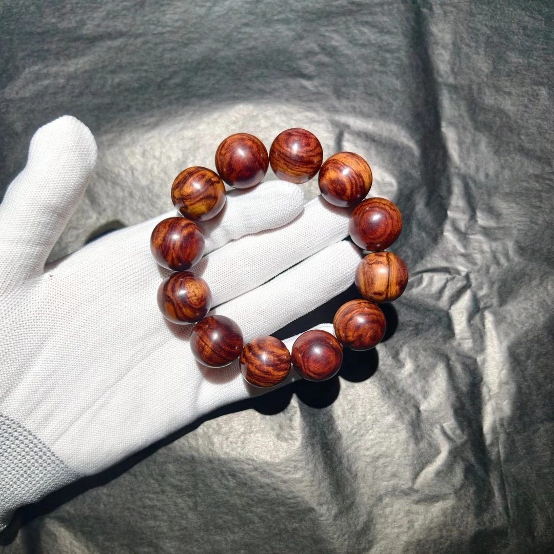 海南黄花梨 紫油梨水波妖纹2.0 无胶无腊