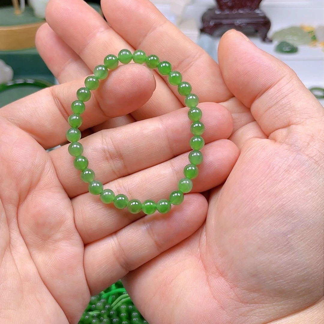 和田玉（碧玉）手链未镶嵌