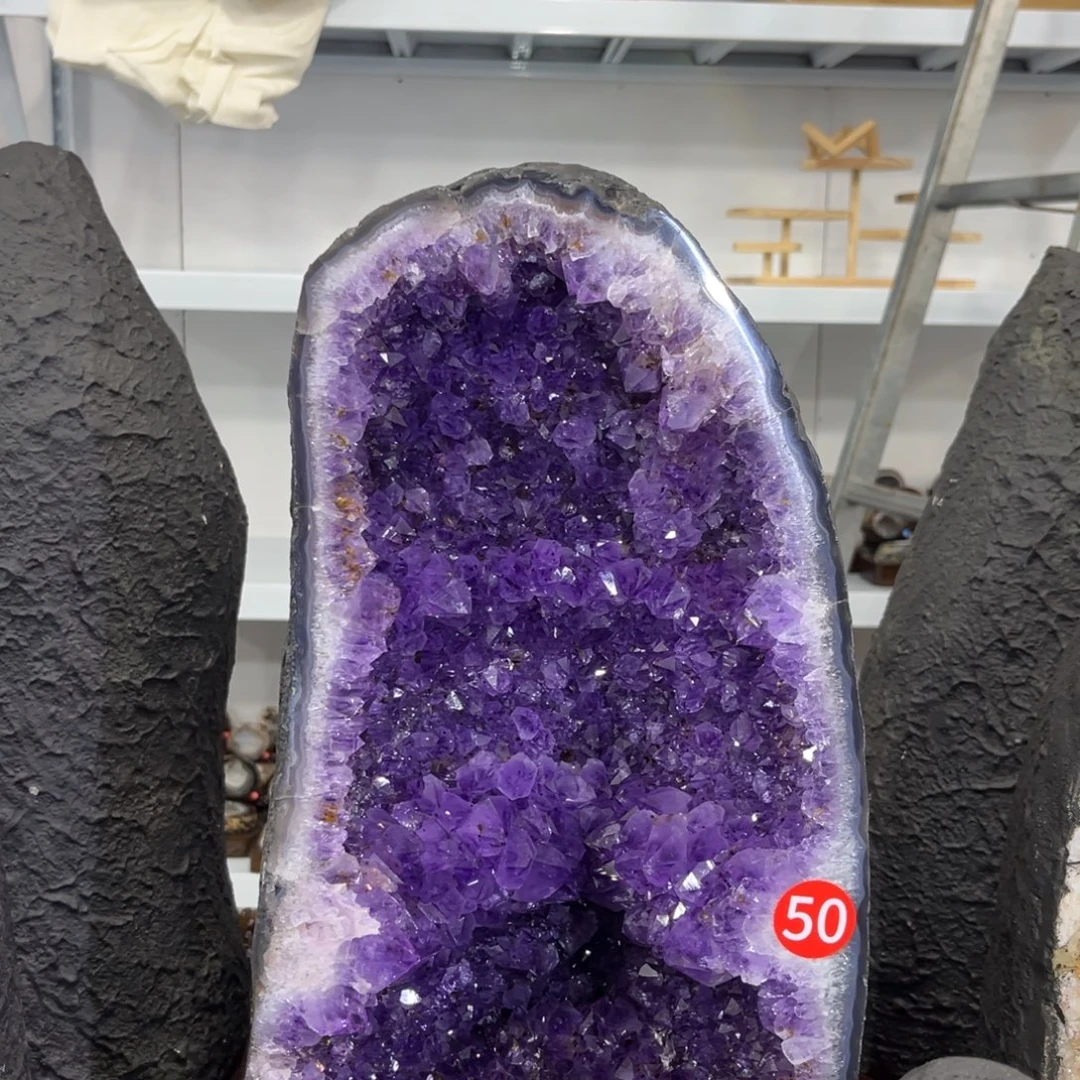 摆件紫晶未镶嵌水晶